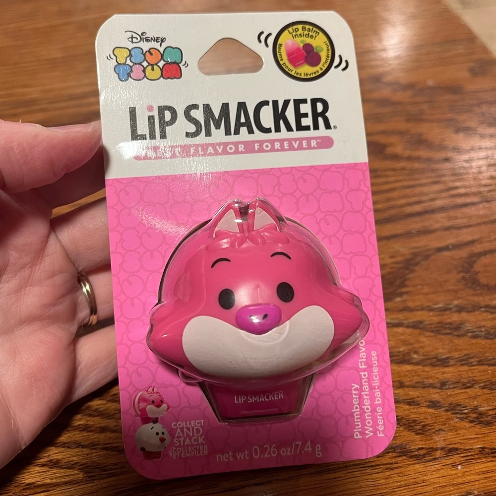 Disney Lip Smacker Tsum Tsum Cheshire Cat Lip Balm in Plumberry Wonderland NEW
